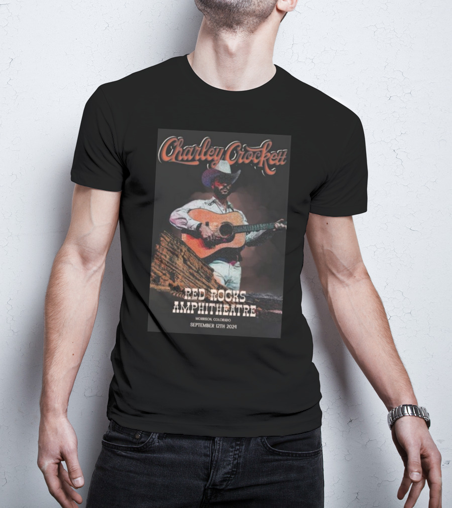 Charley Crockett Red Rocks Amphitheatre Morrison Colorado September 12th T-Shirt