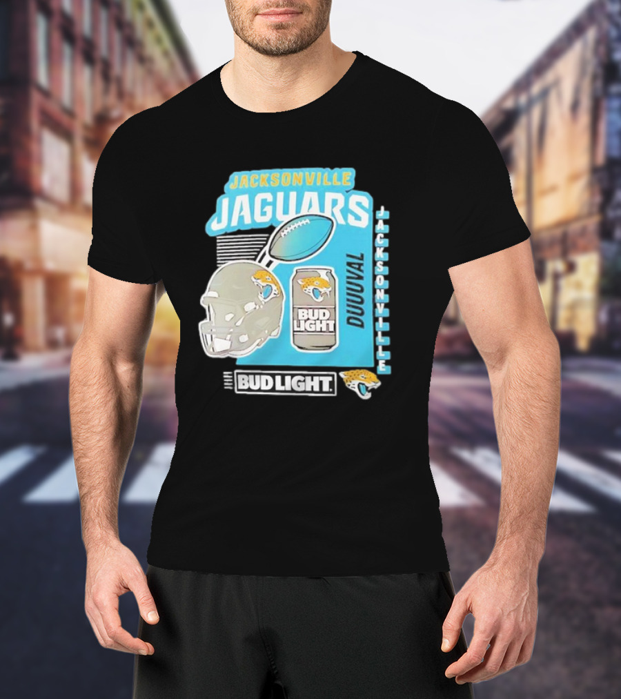 Jacksonville Jaguars Bud Light Football Duuuval Jacksonville T-Shirt