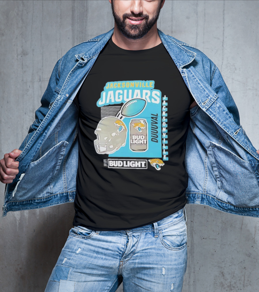 Jacksonville Jaguars Bud Light Football Duuuval Jacksonville T-Shirt