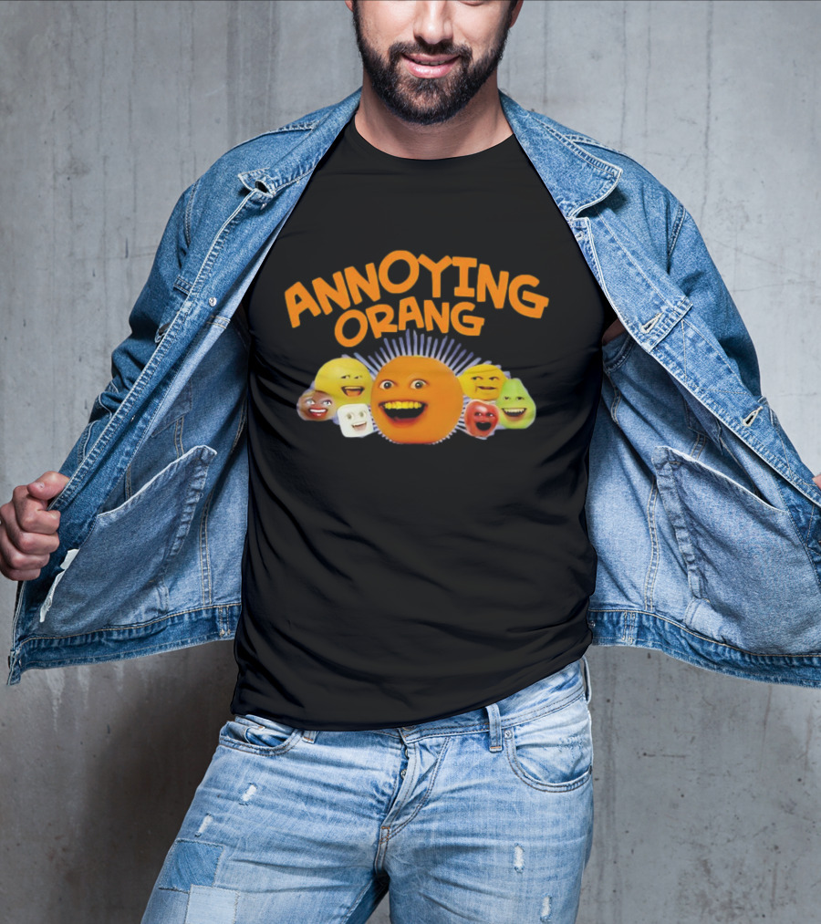 Annoying Orange Characters Faces Smile T-Shirt