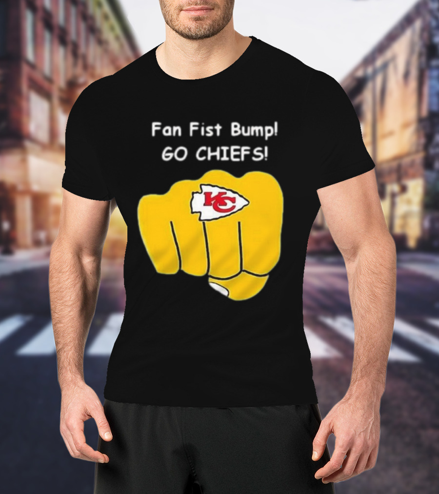 Fan Fist Bump Go Chiefs KC T-Shirt