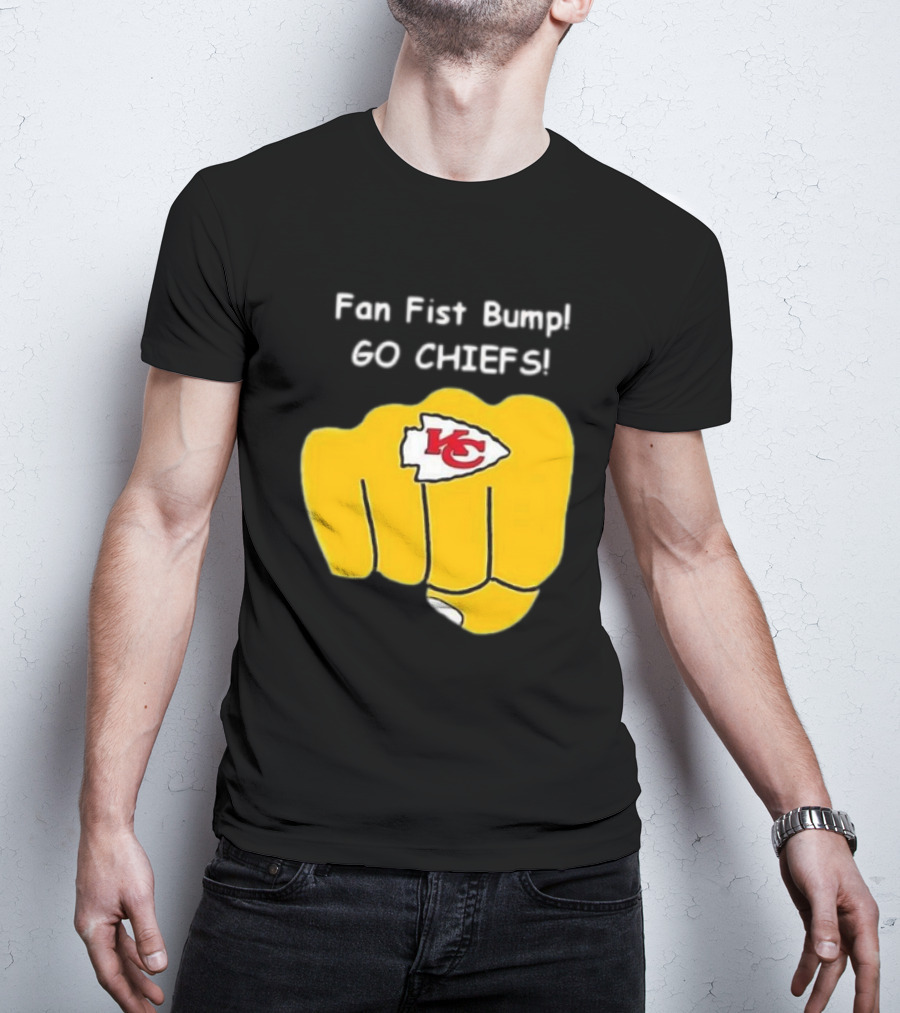 Fan Fist Bump Go Chiefs KC T-Shirt