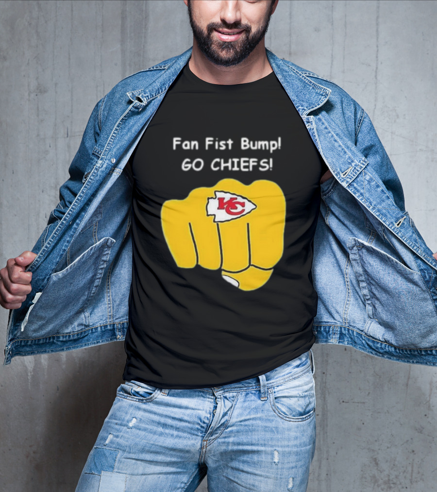 Fan Fist Bump Go Chiefs KC T-Shirt