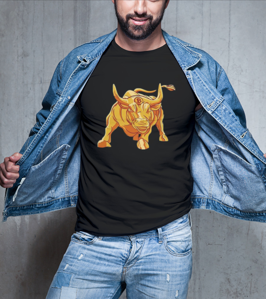 Bitcoin Crypto Bull Golden Btc T-Shirt