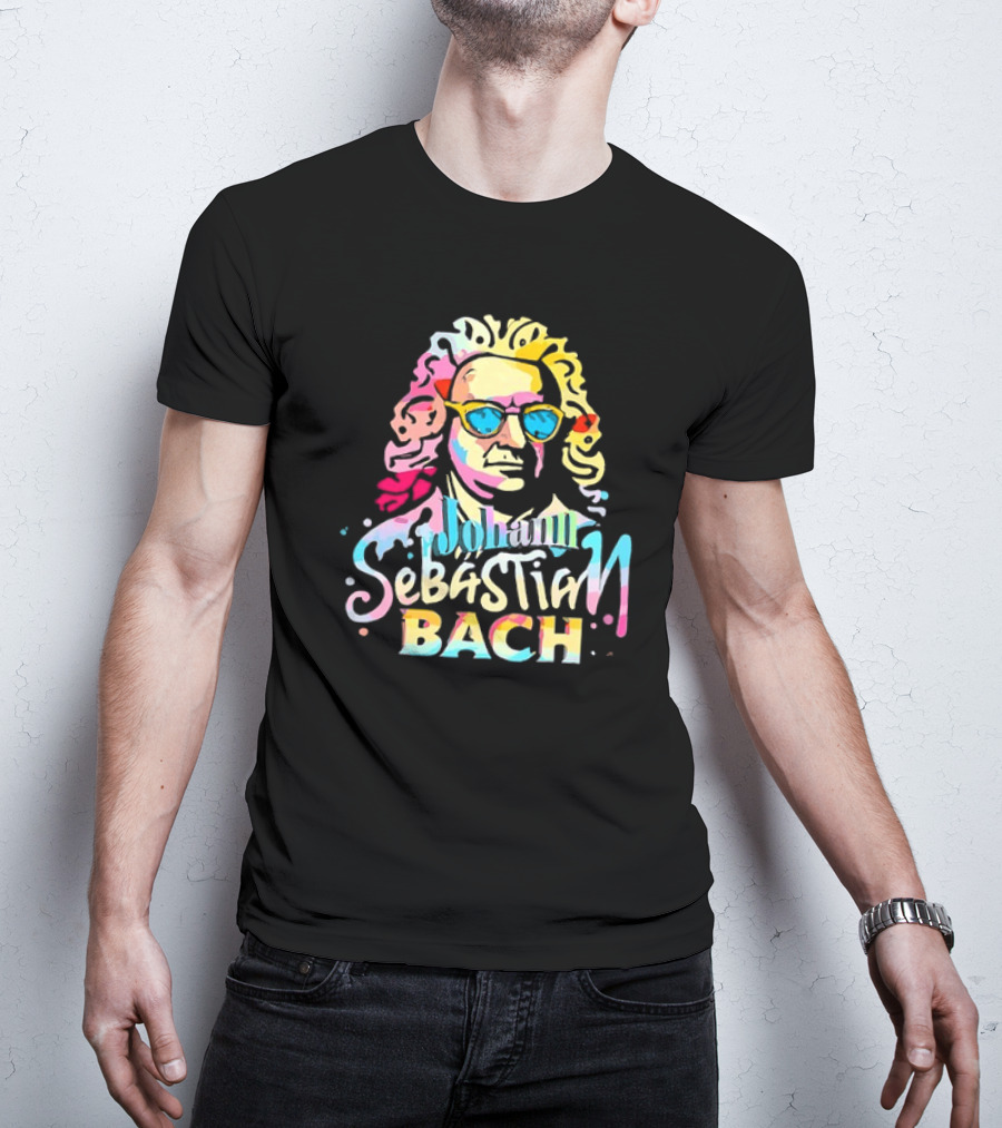 Johann Sebastian Bach Colorful Sunglasses T-Shirt