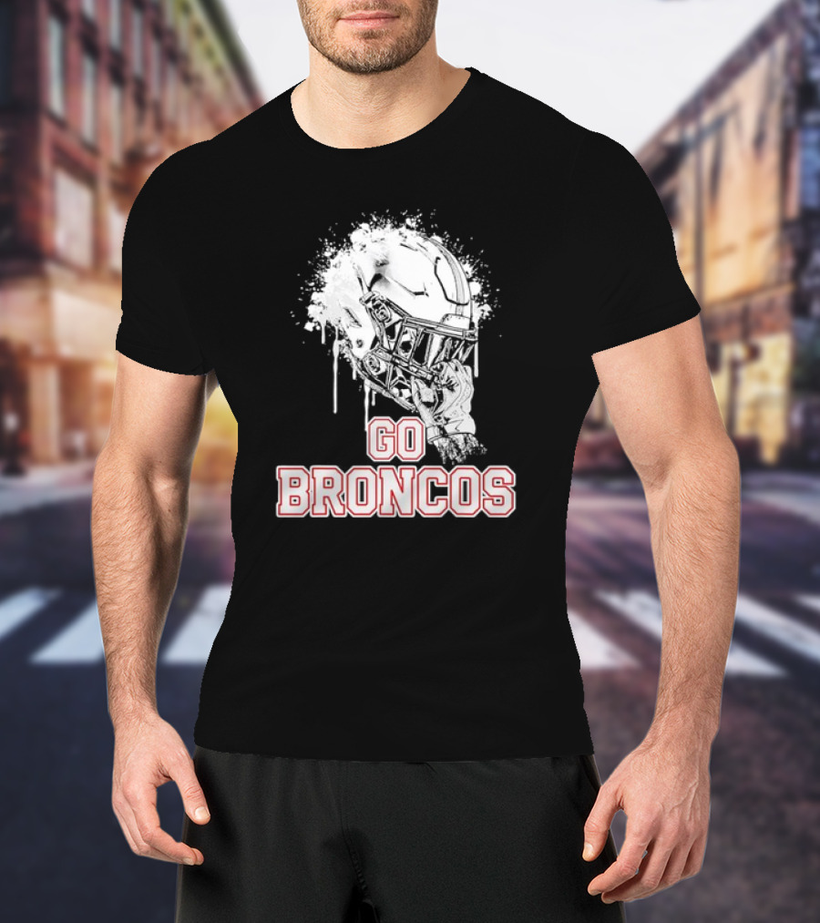 Go Broncos Palm Beach Central Rising Helmet T-Shirt