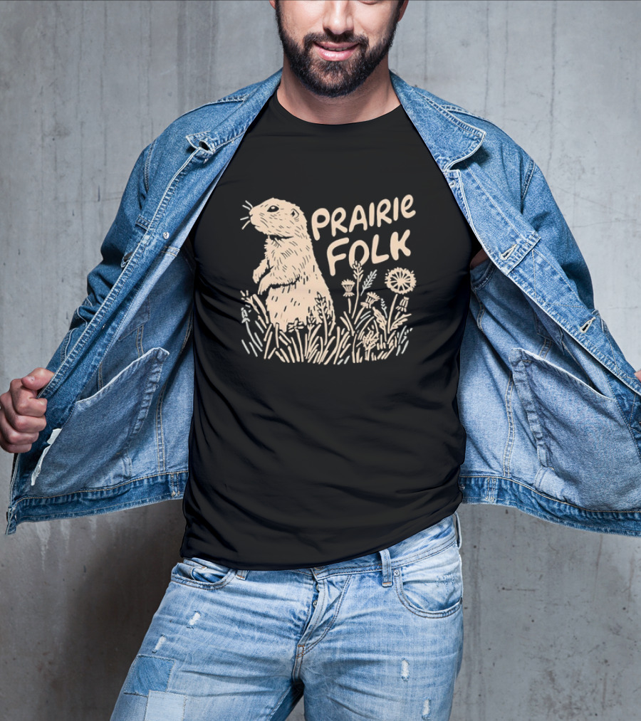 Prairie Folk Prairie Dog And Wildflowers September 24 T-Shirt