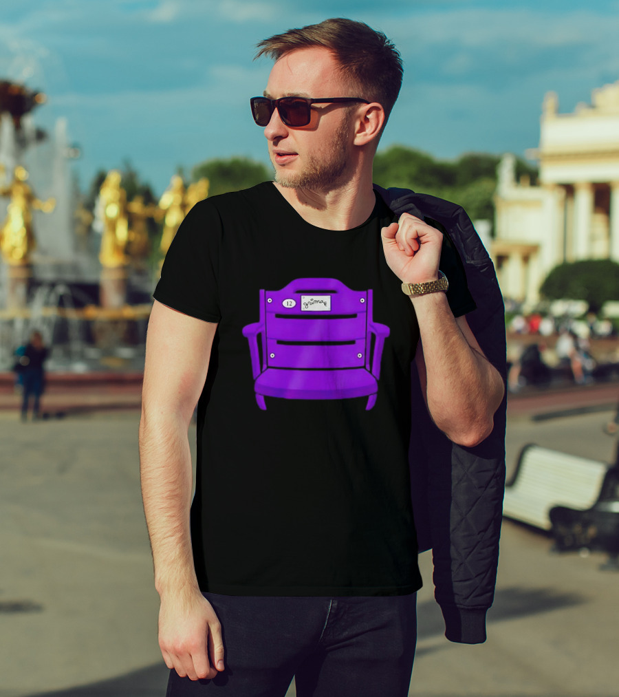 Athlete Logos Purple Stadium Chair Grimey 12 T-Shirt