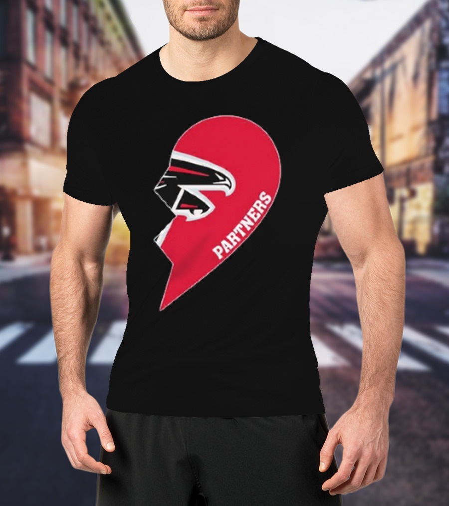 Atlanta Falcons Half Heart Partners T-Shirt