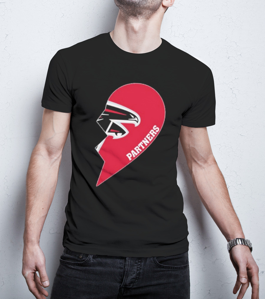 Atlanta Falcons Half Heart Partners T-Shirt
