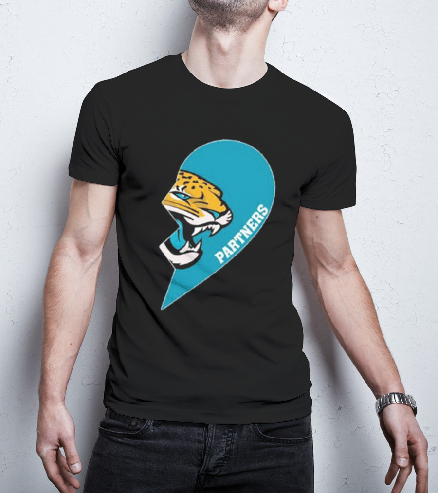 Jacksonville Jaguars Partners Half Heart T-Shirt