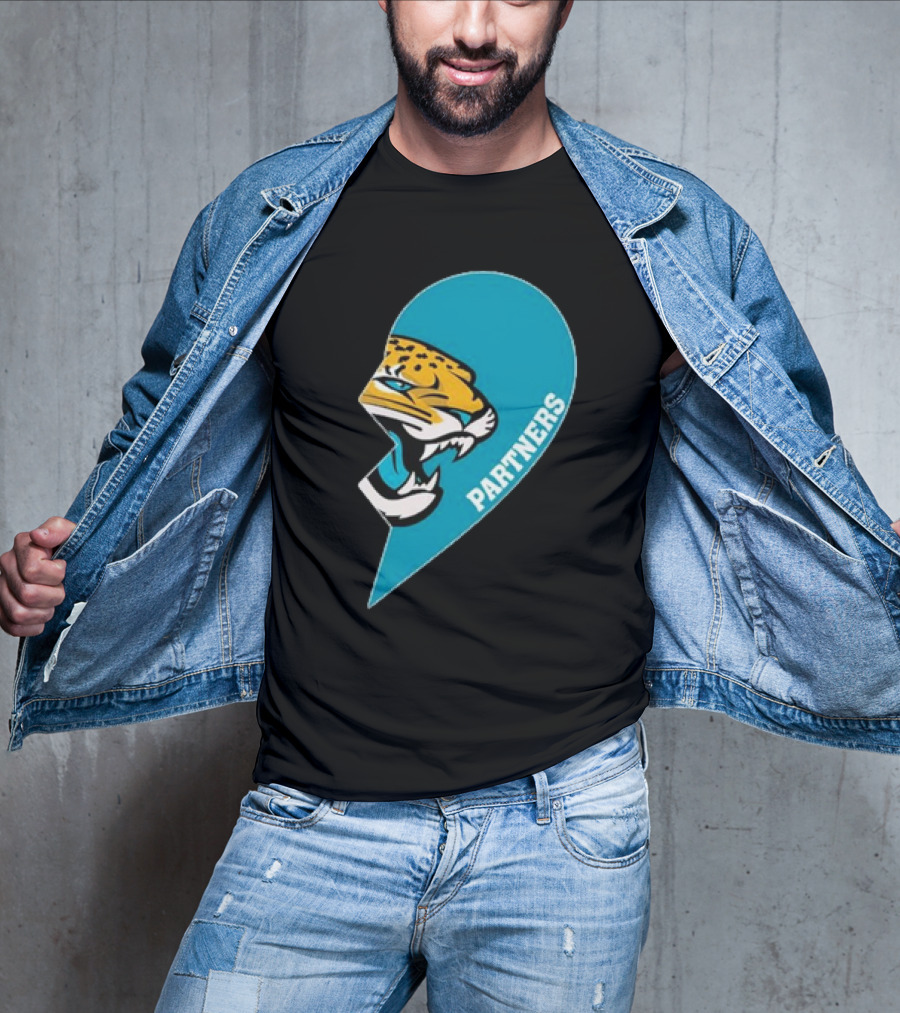 Jacksonville Jaguars Partners Half Heart T-Shirt