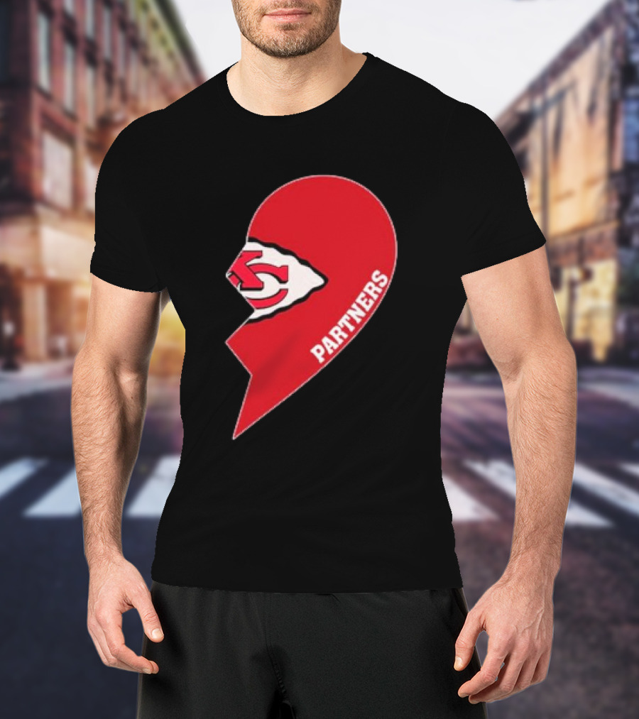Kansas City Chiefs Partners Half Heart T-Shirt