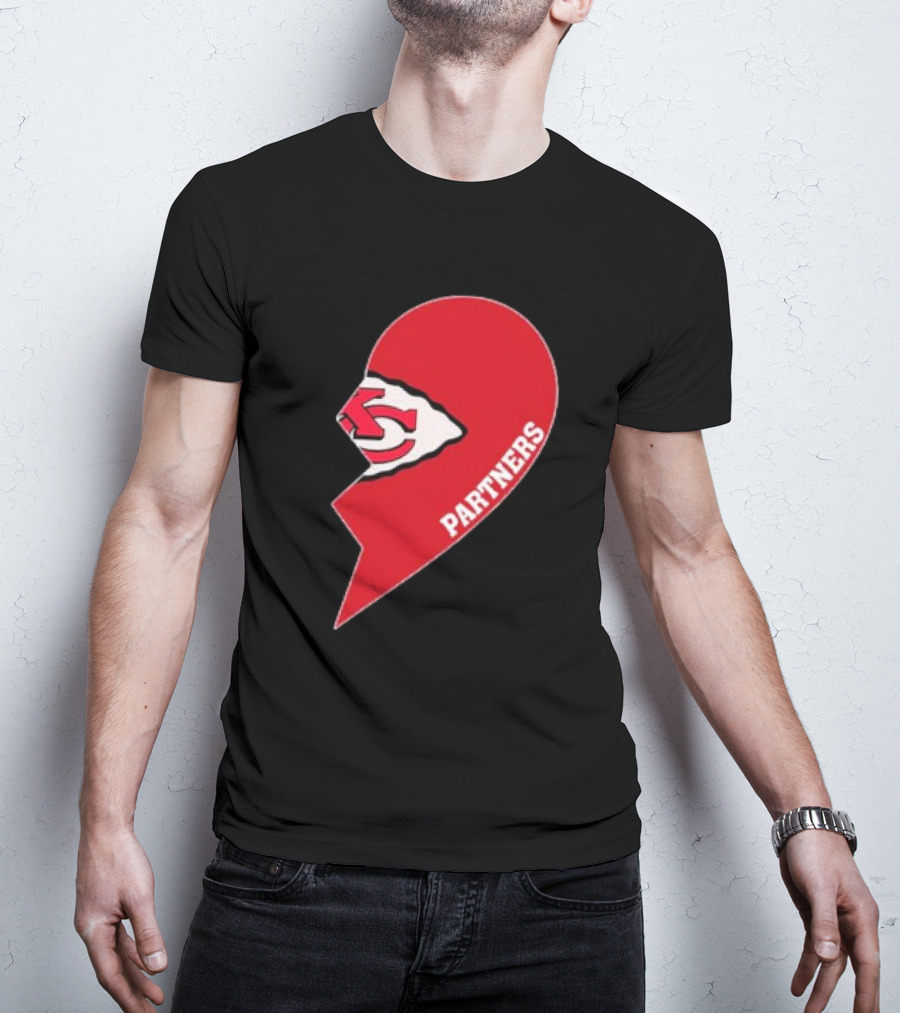 Kansas City Chiefs Partners Half Heart T-Shirt