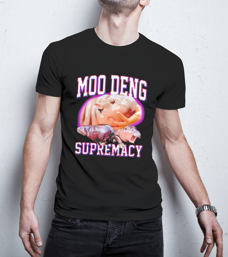 Moo Deng Supremacy Hippo Trio T-Shirt