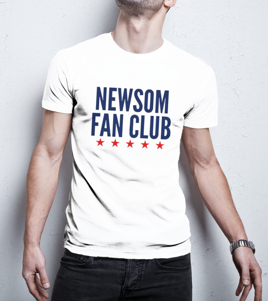 Newsom Fan Club Five Red Stars T-Shirt