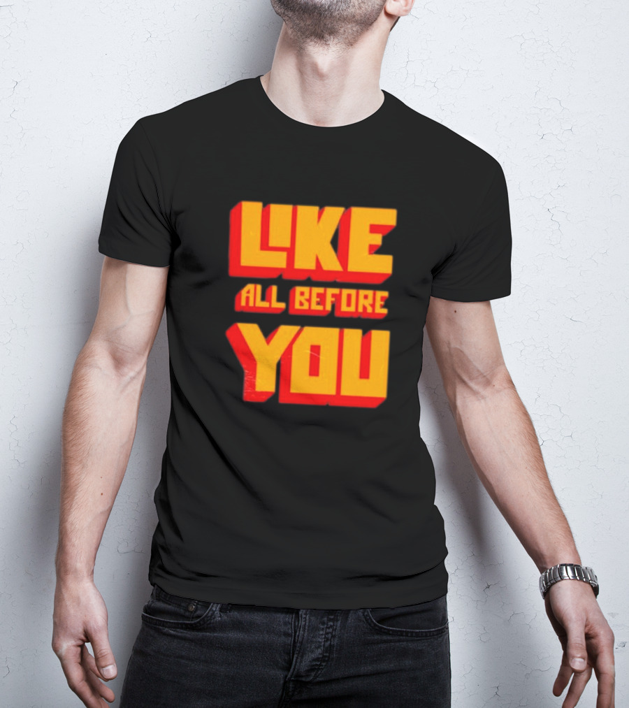 The Voidz Like All Before You Text Bold Yellow Red T-Shirt