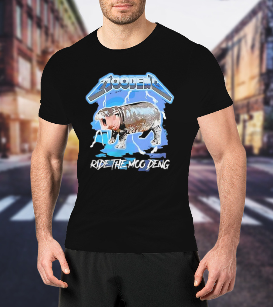 Moo Deng Ride The Moo Deng Electric Hippo T-Shirt