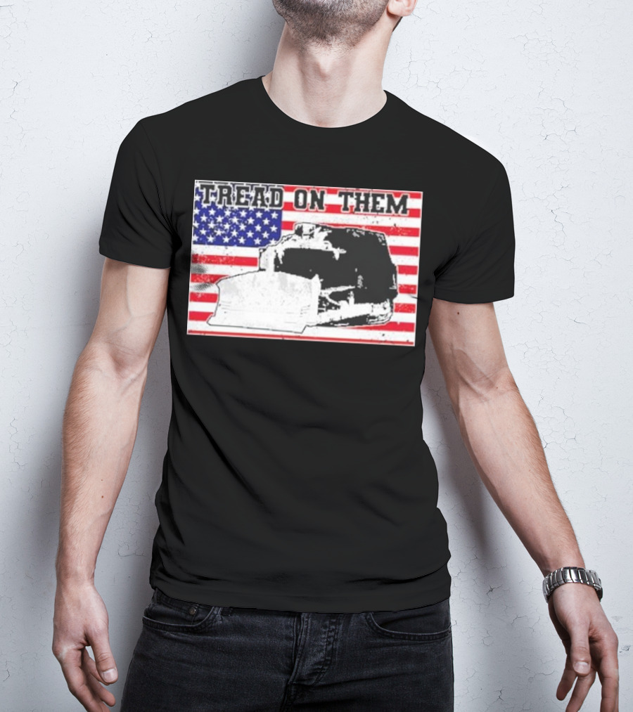 Tread On Them American Flag Killdozer T-Shirt