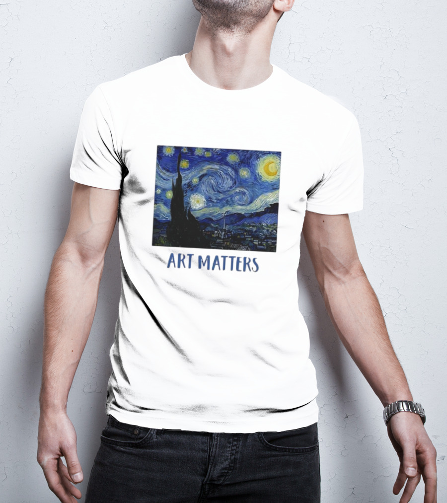 Starry Night Vincent Van Gogh Art Matters Iconic T-Shirt