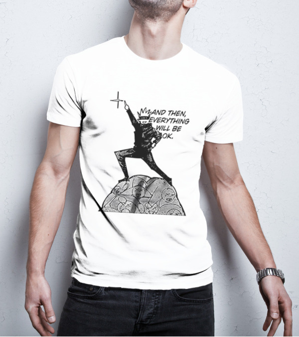 Gojo Satoru And Then Everything Will Be OK Manga Pose T-Shirt