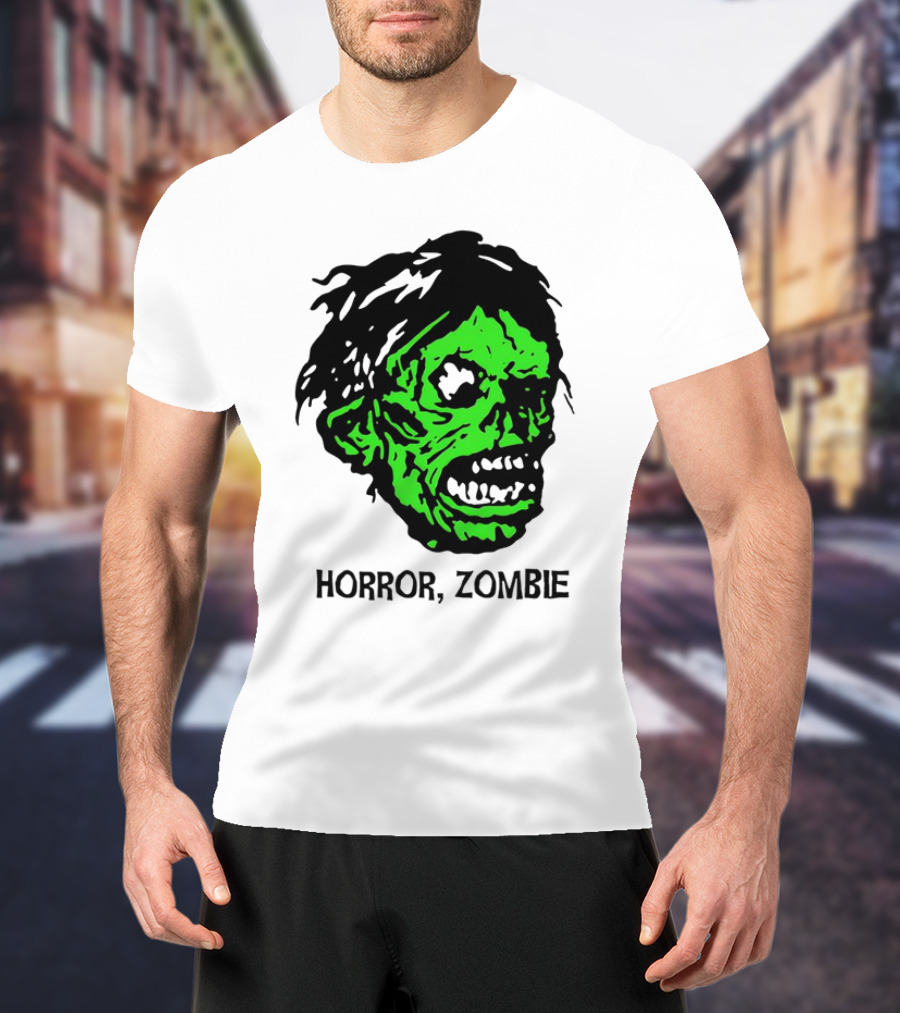 Kirk Hammett Horror Zombie Green Face T-Shirt