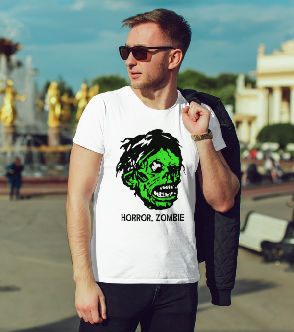 Kirk Hammett Horror Zombie Green Face T-Shirt