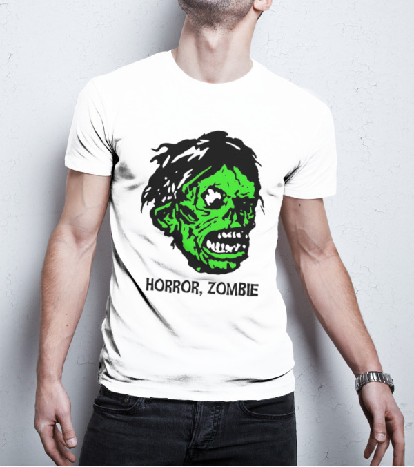Kirk Hammett Horror Zombie Green Face T-Shirt