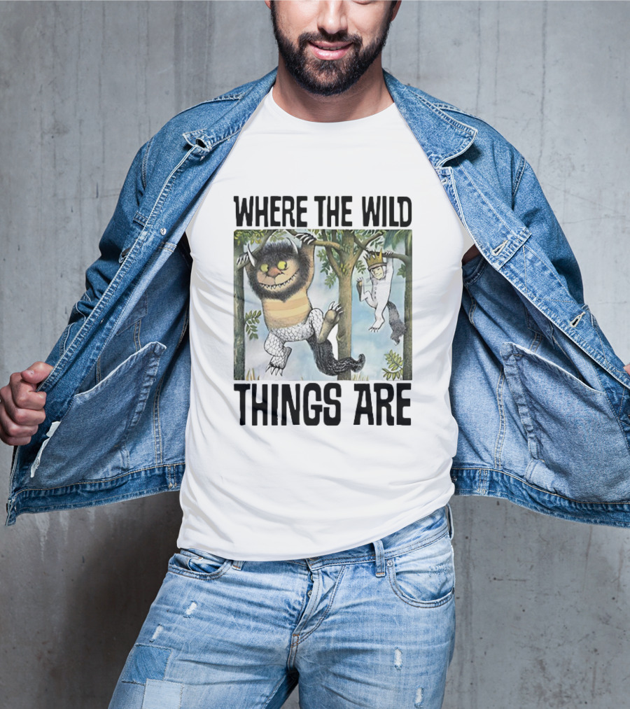 Where The Wild Things Are Moishe Sketch Hanging In Trees T-Shirt