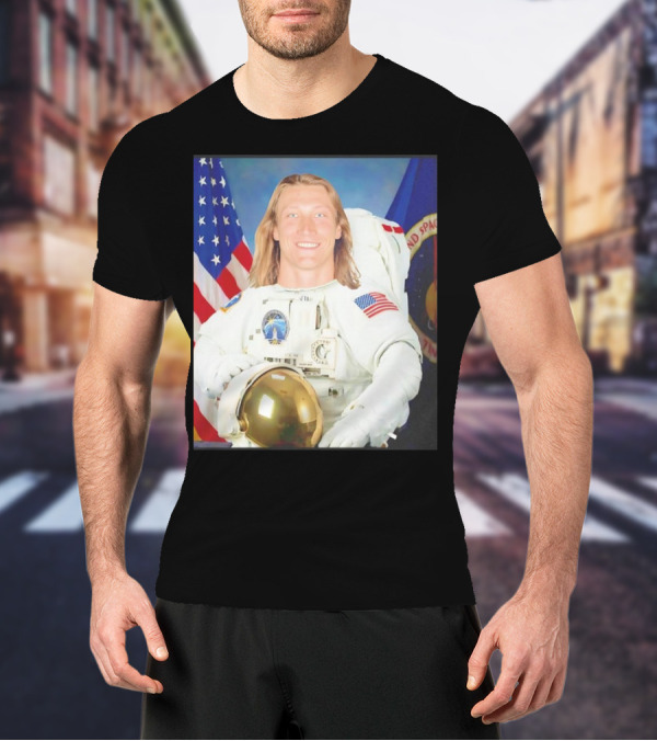 Trevor Lawrence Jacksonville Jaguars Win A Game Or Go To The Moon Astronaut USA Flag T-Shirt
