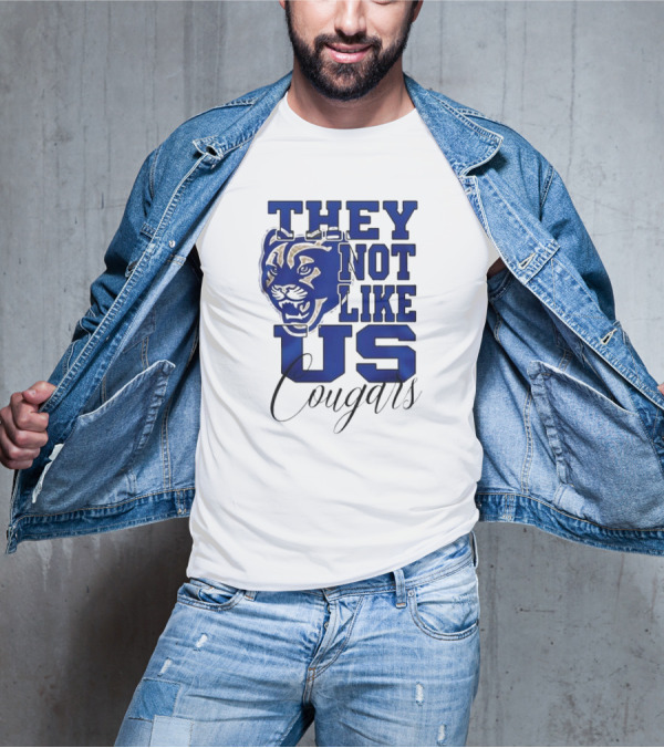 BYU Cougars They Not Like Us Cougars Football Team T-Shirt