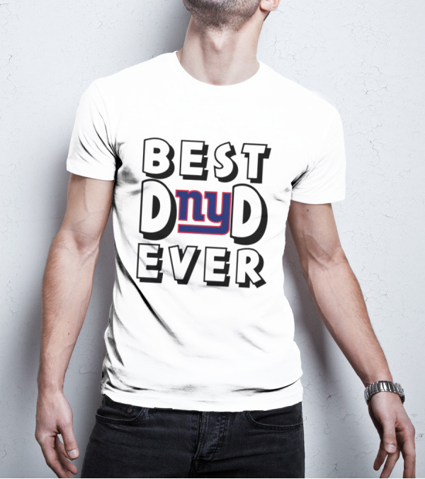 Best Dad Ever New York Giants NFL Football T-Shirt