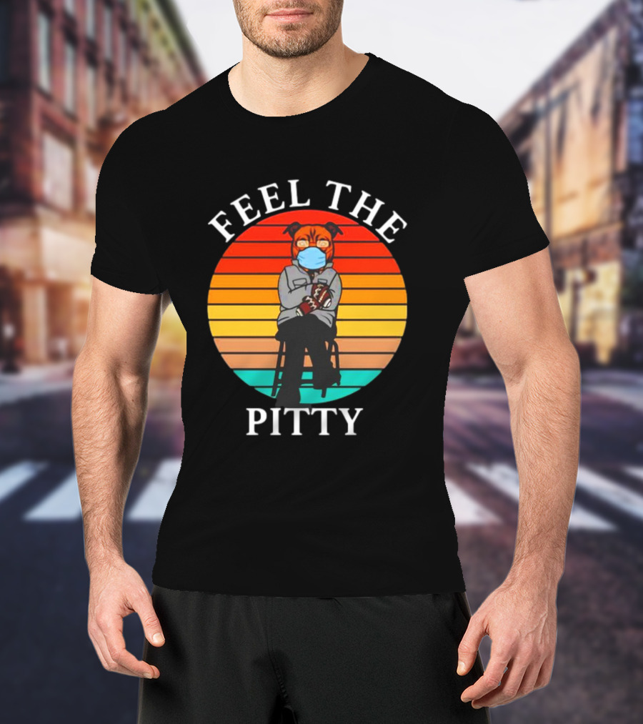 Feel The Pitty Bernie Sanders Pitbull Vintage T-Shirt