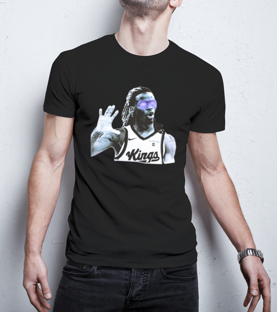 Keon Ellis Sacramento Kings Dark Basketball Player T-Shirt