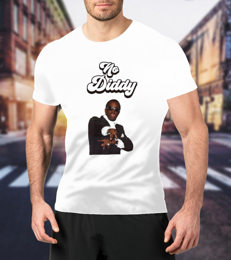 No Diddy Tongue Out Diddy Parody Sunglasses Swagger T-Shirt