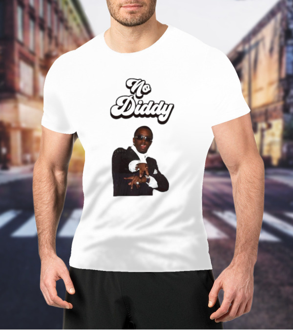 No Diddy Tongue Out Diddy Parody Sunglasses Swagger T-Shirt