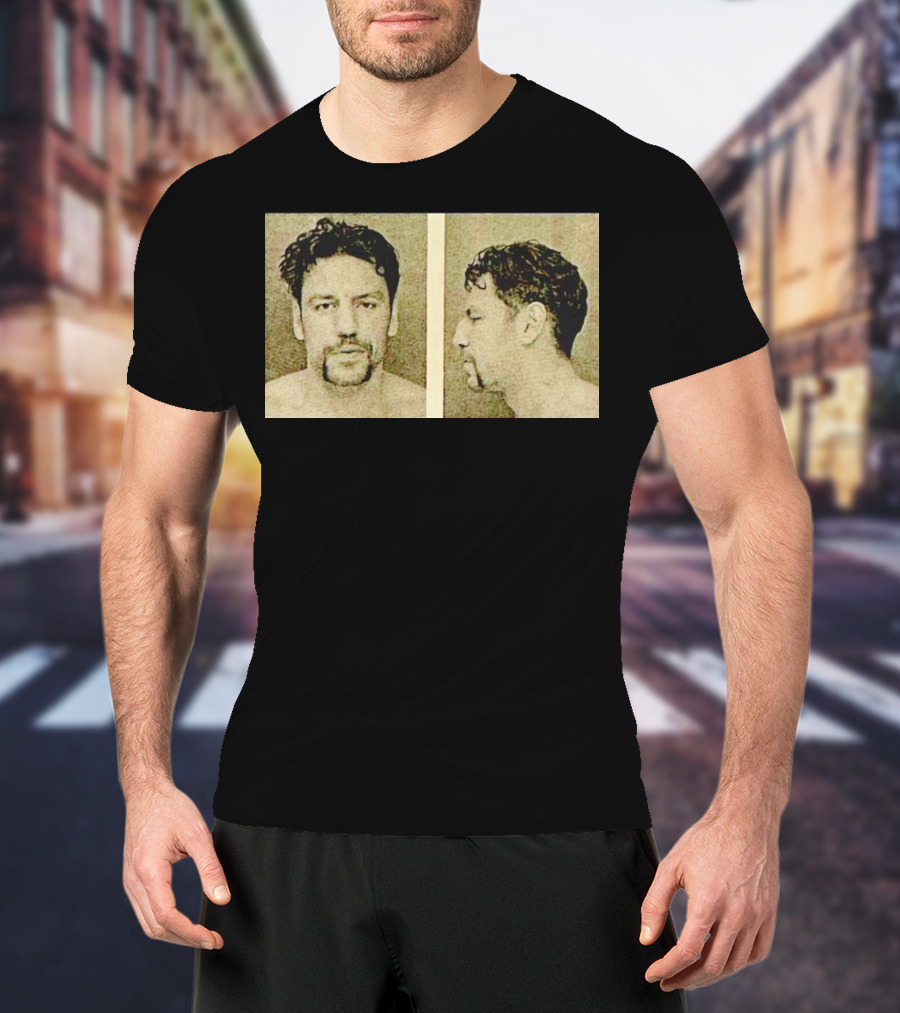 Milan Lucic Boston Bruins Mugshot Style Image T-Shirt