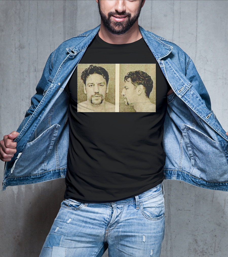 Milan Lucic Boston Bruins Mugshot Style Image T-Shirt