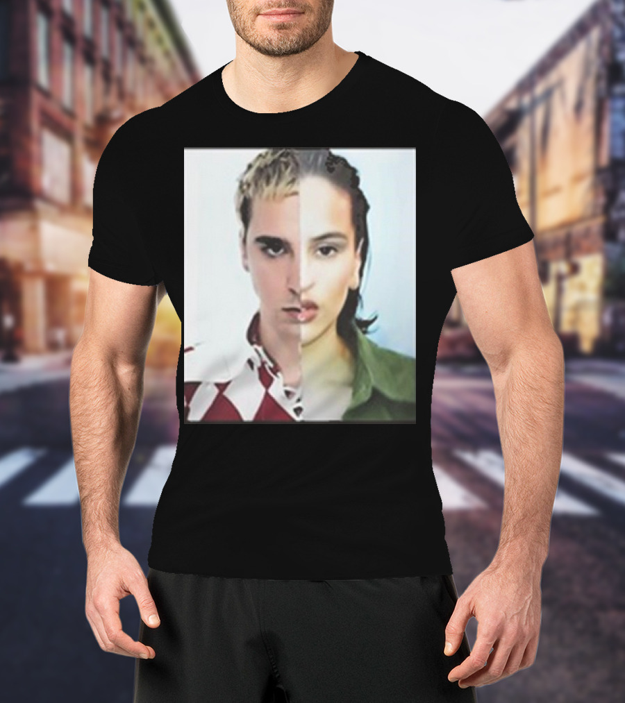 Rosalia Omega Split Face Artistic T-Shirt