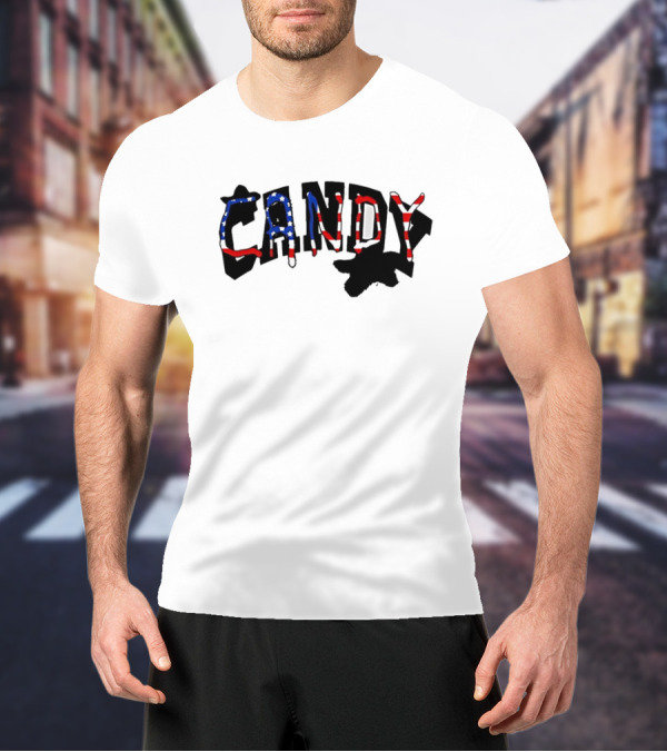 Candy Flipping USA American Flag T-Shirt