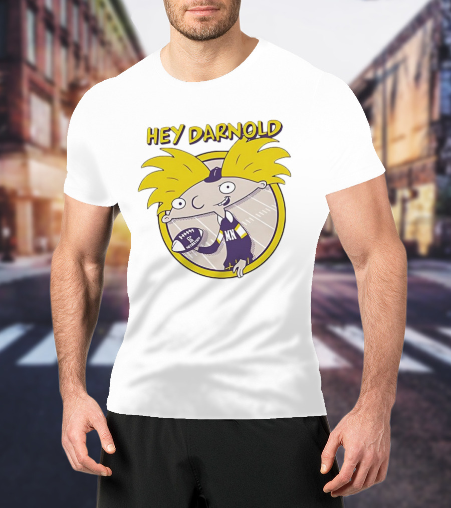 Hey Darnold Minnesota Football Cartoon Character MN Football T-Shirt