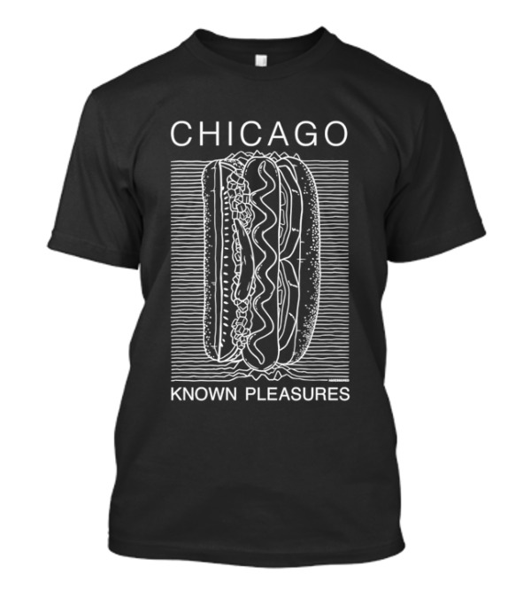 Chicago Known Pleasures Hot Dog Joy Division T-Shirt