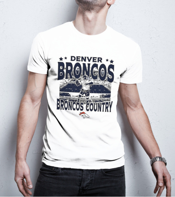 DENVER BRONCOS BRONCOS COUNTRY STADIUM FOOTBALL PLAYER T-Shirt