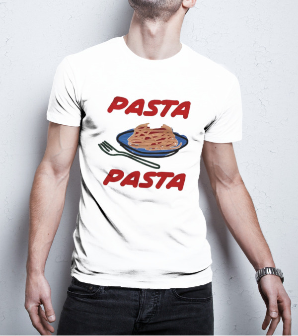 Pasta Pasta Retro Fork Plate T-Shirt