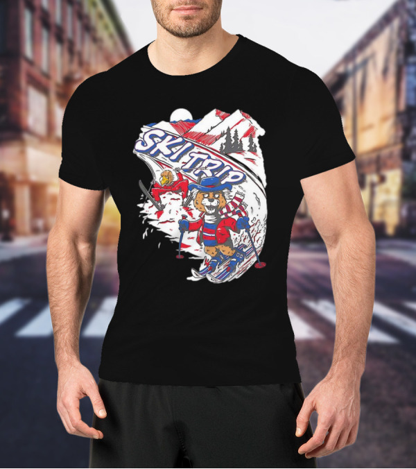 Arizona Cardinals Week 5 Win Ski Trip Adventure With Snowy Mountains And Playful Characters T-Shirt