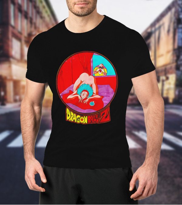 Dragon Ball Z Master Roshi Peeping Vintage Scene With Bulma T-Shirt