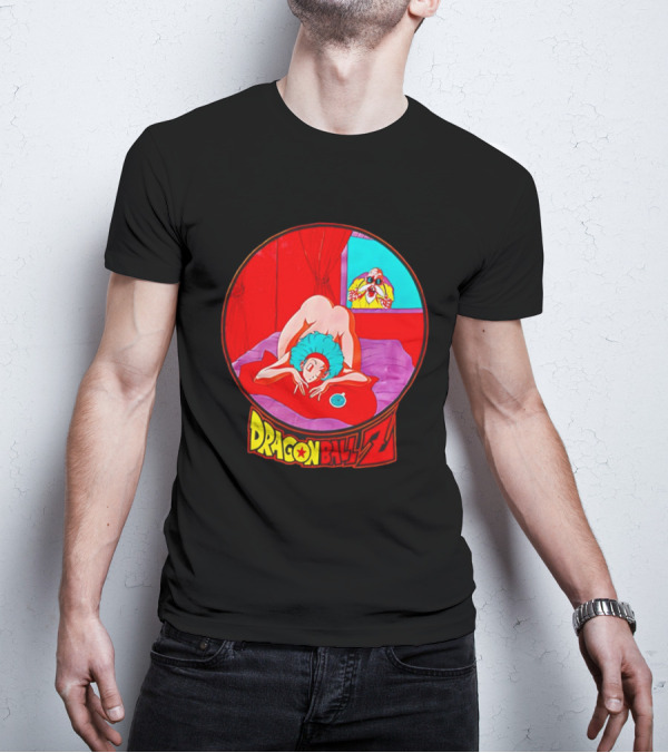 Dragon Ball Z Master Roshi Peeping Vintage Scene With Bulma T-Shirt