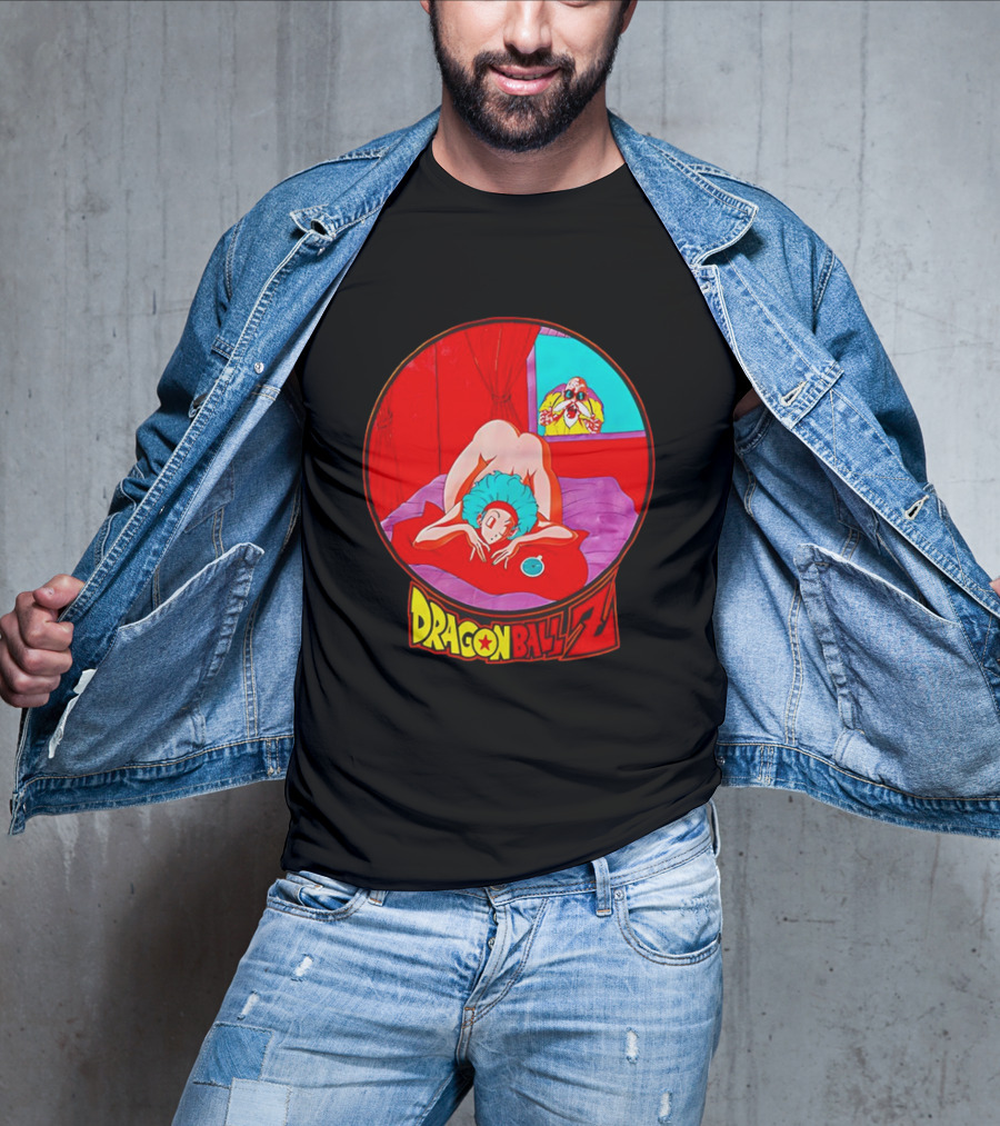 Dragon Ball Z Master Roshi Peeping Vintage Scene With Bulma T-Shirt