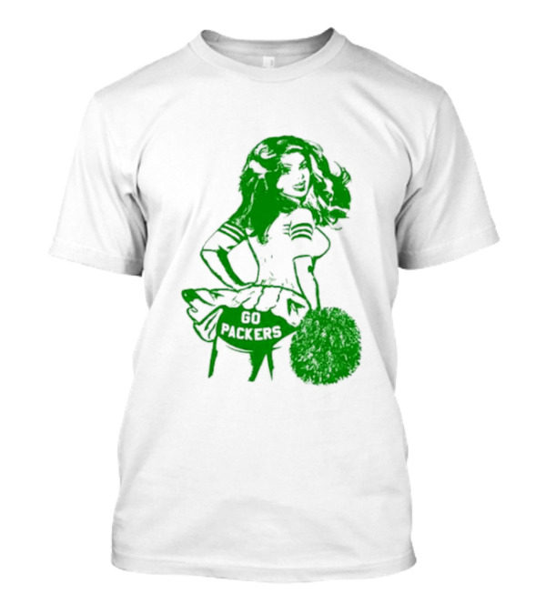 Green Bay Packers Cheerleader Go Packers Enthusiast T-Shirt