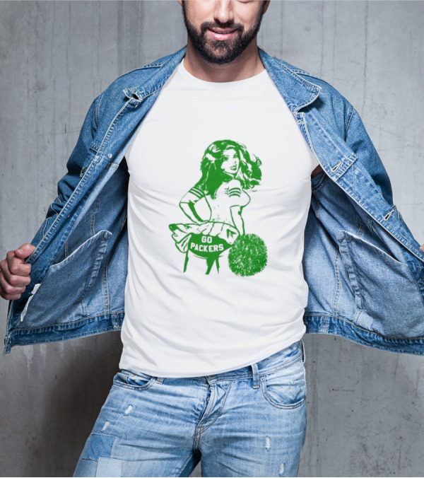 Green Bay Packers Cheerleader Go Packers Enthusiast T-Shirt